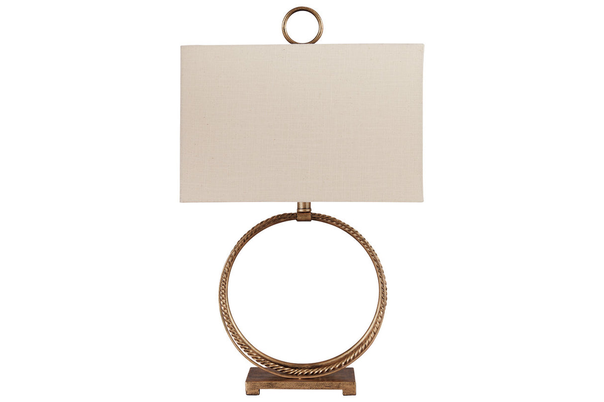 Mahala Antique Gold Finish Table Lamp from Ashley - Luna Furniture