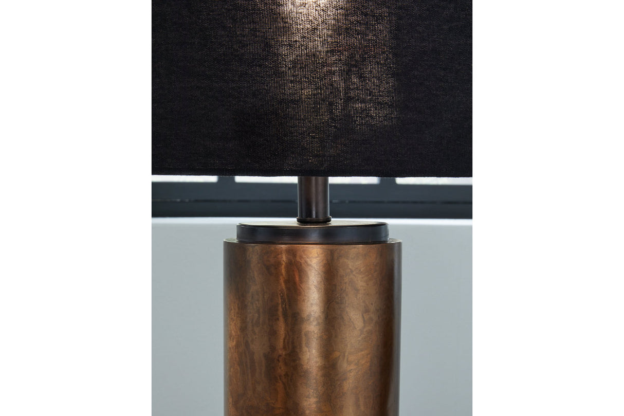 Hildry Antique Brass Finish Table Lamp from Ashley - Luna Furniture