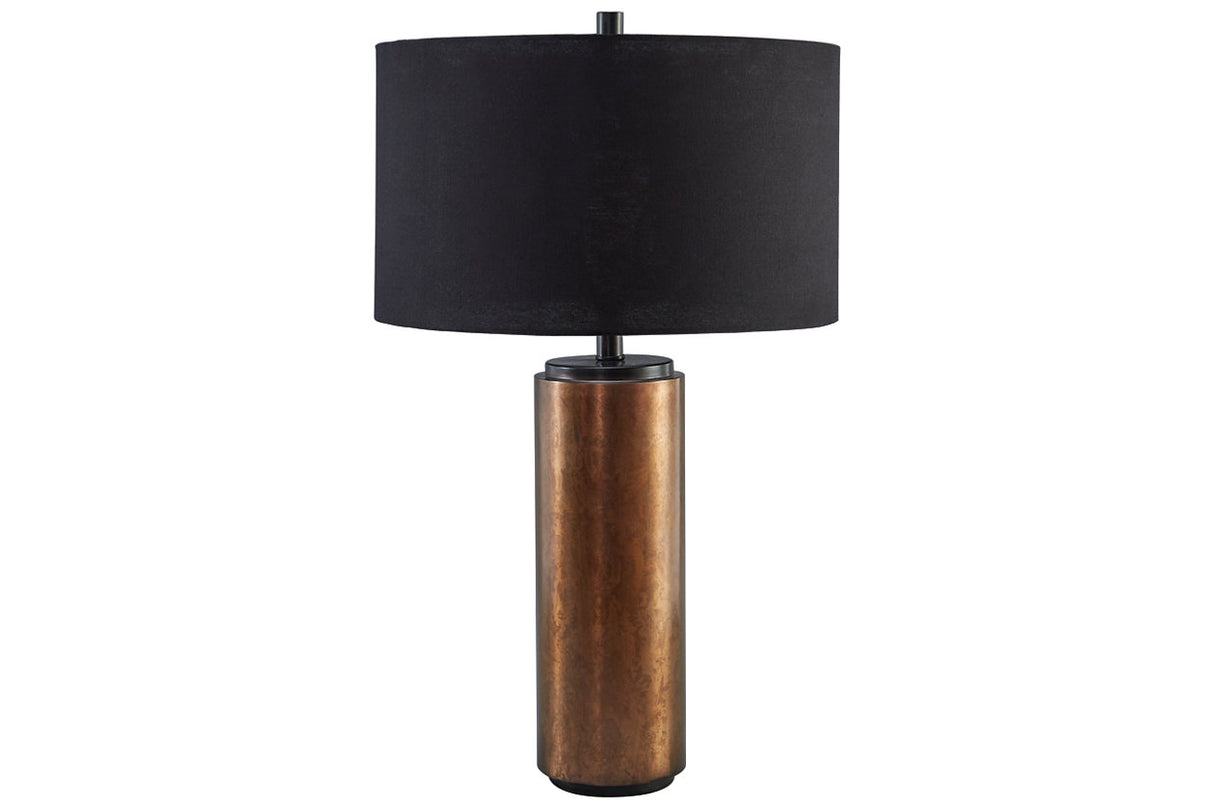 Hildry Antique Brass Finish Table Lamp from Ashley - Luna Furniture