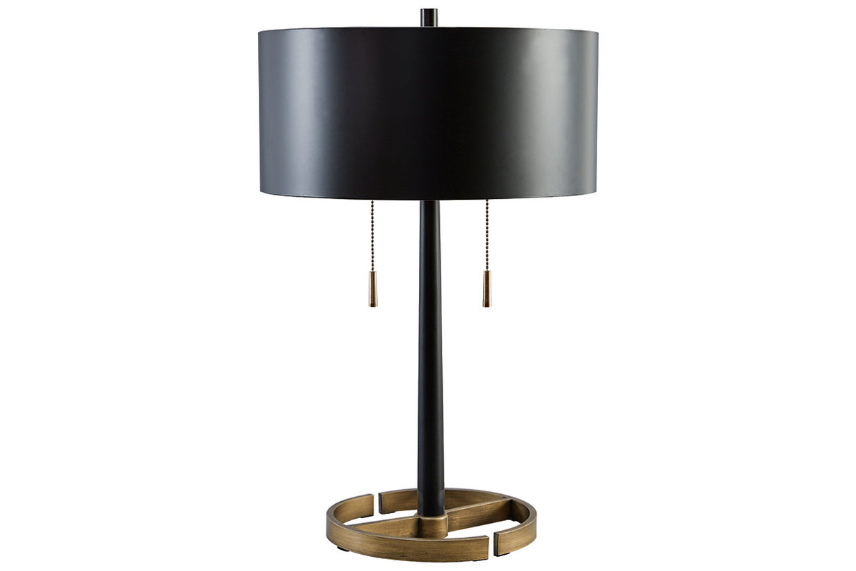 Amadell Black/Gold Finish Table Lamp -  Ashley - Luna Furniture