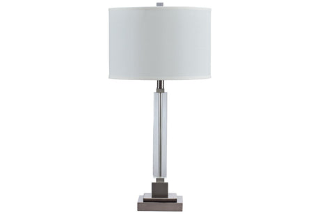 Deccalen Clear/Silver Finish Table Lamp -  Ashley - Luna Furniture