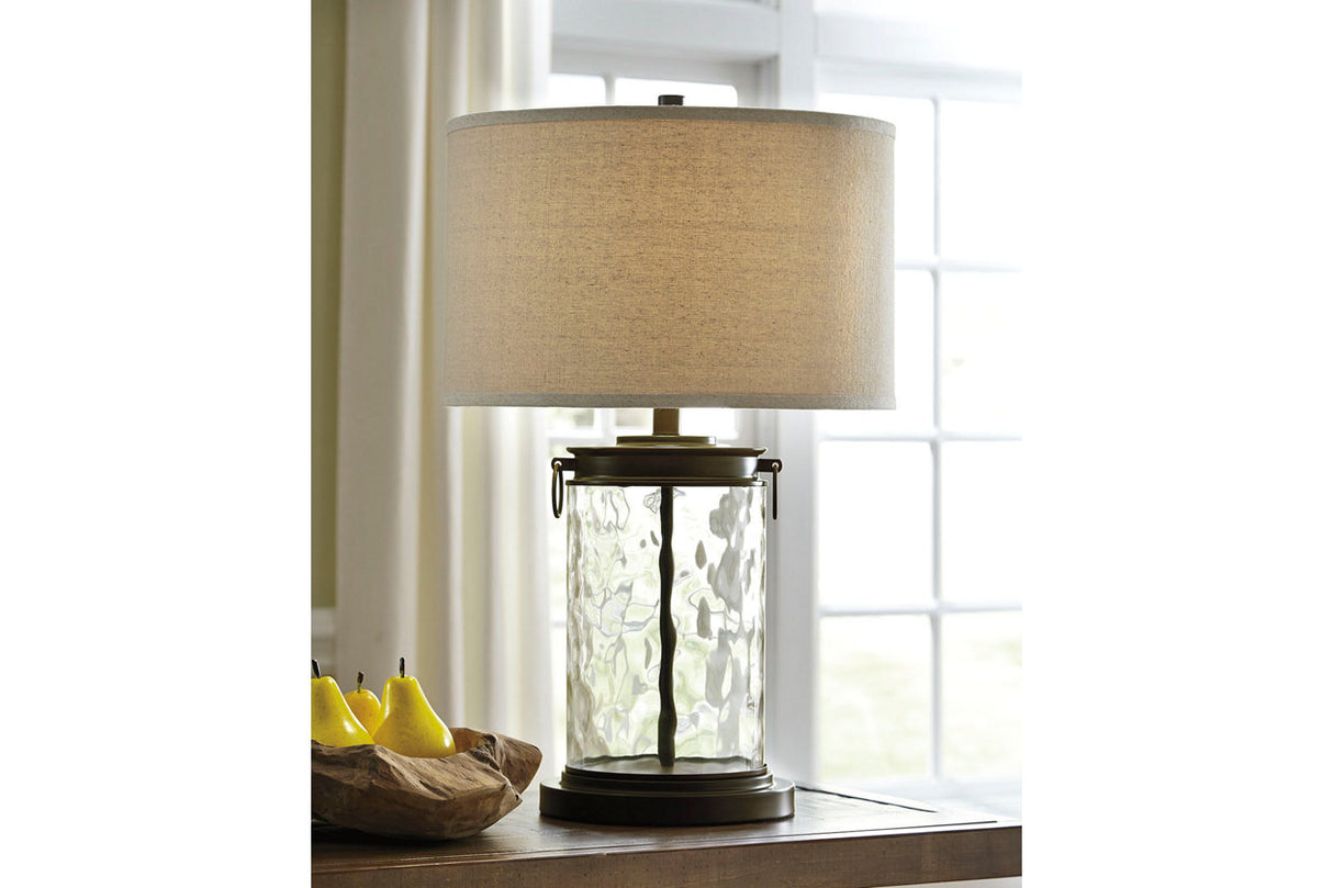 Tailynn Clear/Bronze Finish Table Lamp from Ashley - Luna Furniture