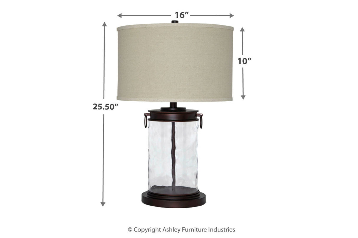 Tailynn Clear/Bronze Finish Table Lamp from Ashley - Luna Furniture