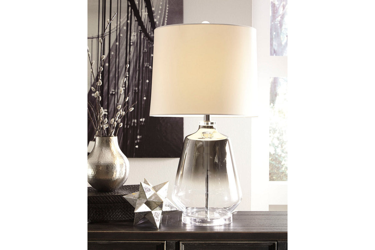 Jaslyn Silver Finish Table Lamp from Ashley - Luna Furniture