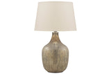 Mari Gray/Gold Finish Table Lamp from Ashley - Luna Furniture