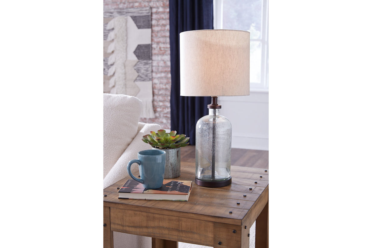 Bandile Clear/Bronze Finish Table Lamp from Ashley - Luna Furniture