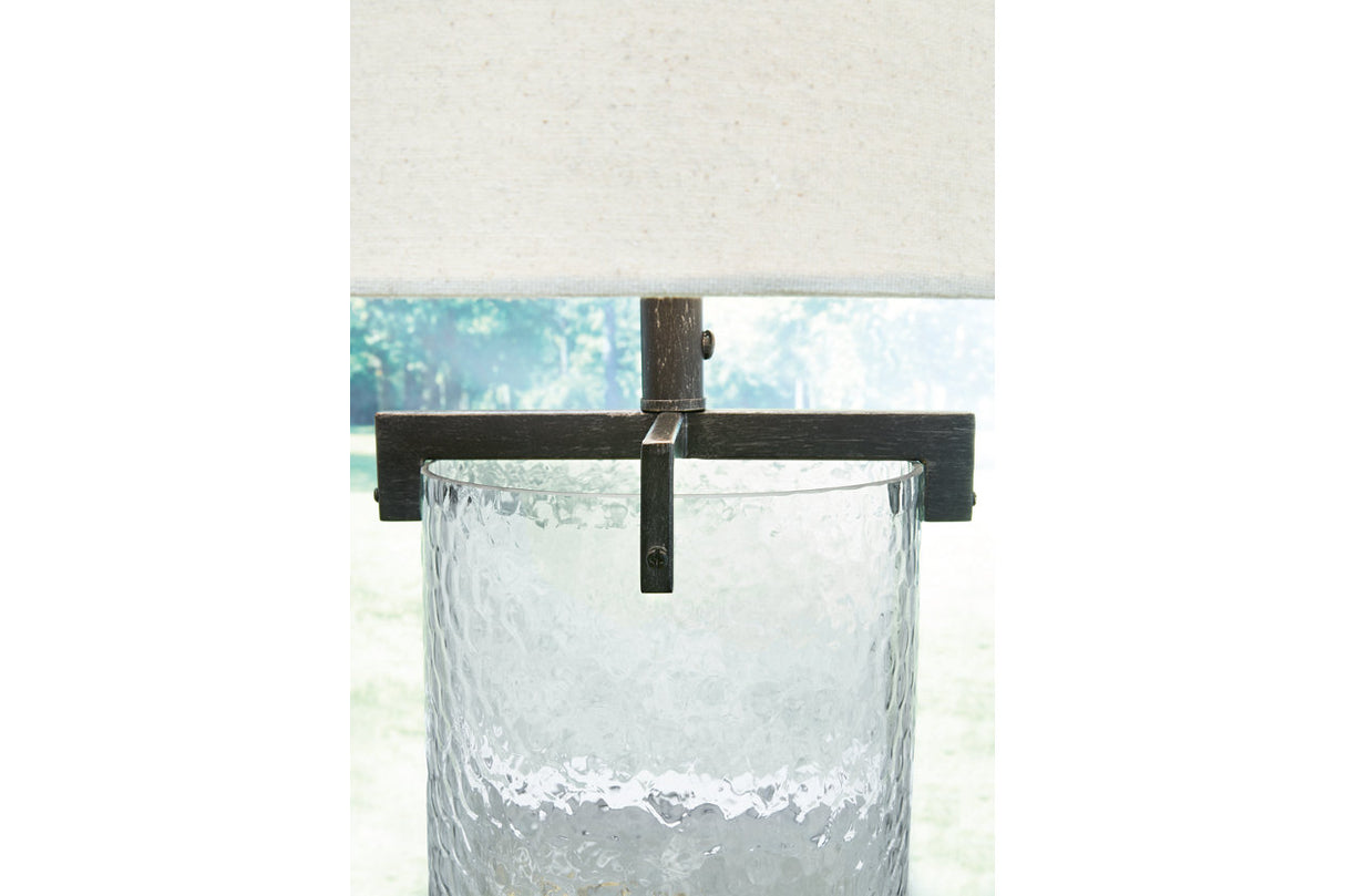 Fentonley Clear/Antique Black Table Lamp -  Ashley - Luna Furniture