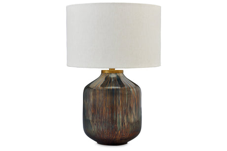 Jadstow Black/Silver Finish Table Lamp -  Ashley - Luna Furniture