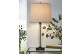 Travisburg Clear/Black Table Lamp -  Ashley - Luna Furniture