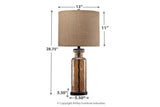 Laurentia Champagne Table Lamp from Ashley - Luna Furniture