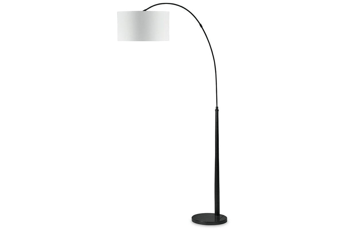 Veergate Black Arc Lamp -  Ashley - Luna Furniture