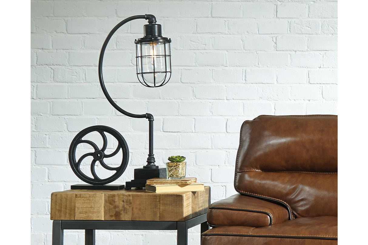 Jae Antique Black Desk Lamp from Ashley - Luna Furniture