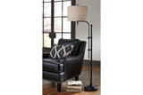 Anemoon Black Floor Lamp - Ashley - Luna Furniture