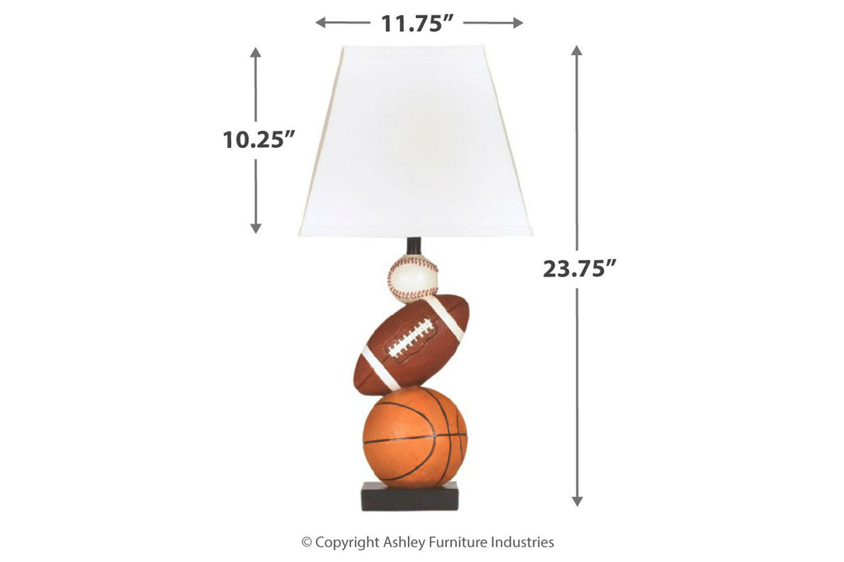 Nyx Brown/Orange Table Lamp from Ashley - Luna Furniture