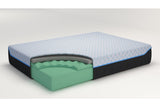 10 Inch Chime Elite White/Blue Queen Memory Foam Mattress in a box from Ashley - Luna Furniture