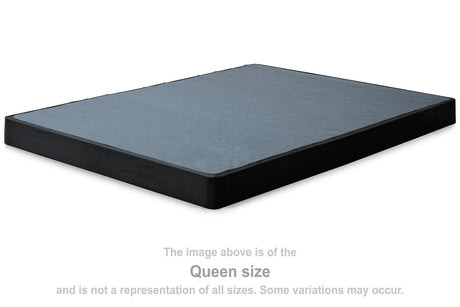 Black Full 4" Low Profile Box Spring -  Kingdom - Luna Furniture