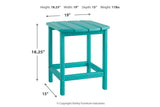 Sundown Treasure Turquoise End Table from Ashley - Luna Furniture