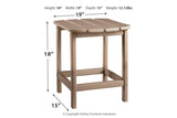 Sundown Treasure Grayish Brown End Table from Ashley - Luna Furniture