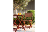 Safari Peak Brown Outdoor Table and Chairs -  Ashley - Luna Furniture