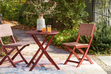 Safari Peak Brown Outdoor Table and Chairs -  Ashley - Luna Furniture