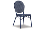 Odyssey Blue Blue Outdoor Table and Chairs from Ashley - Luna Furniture