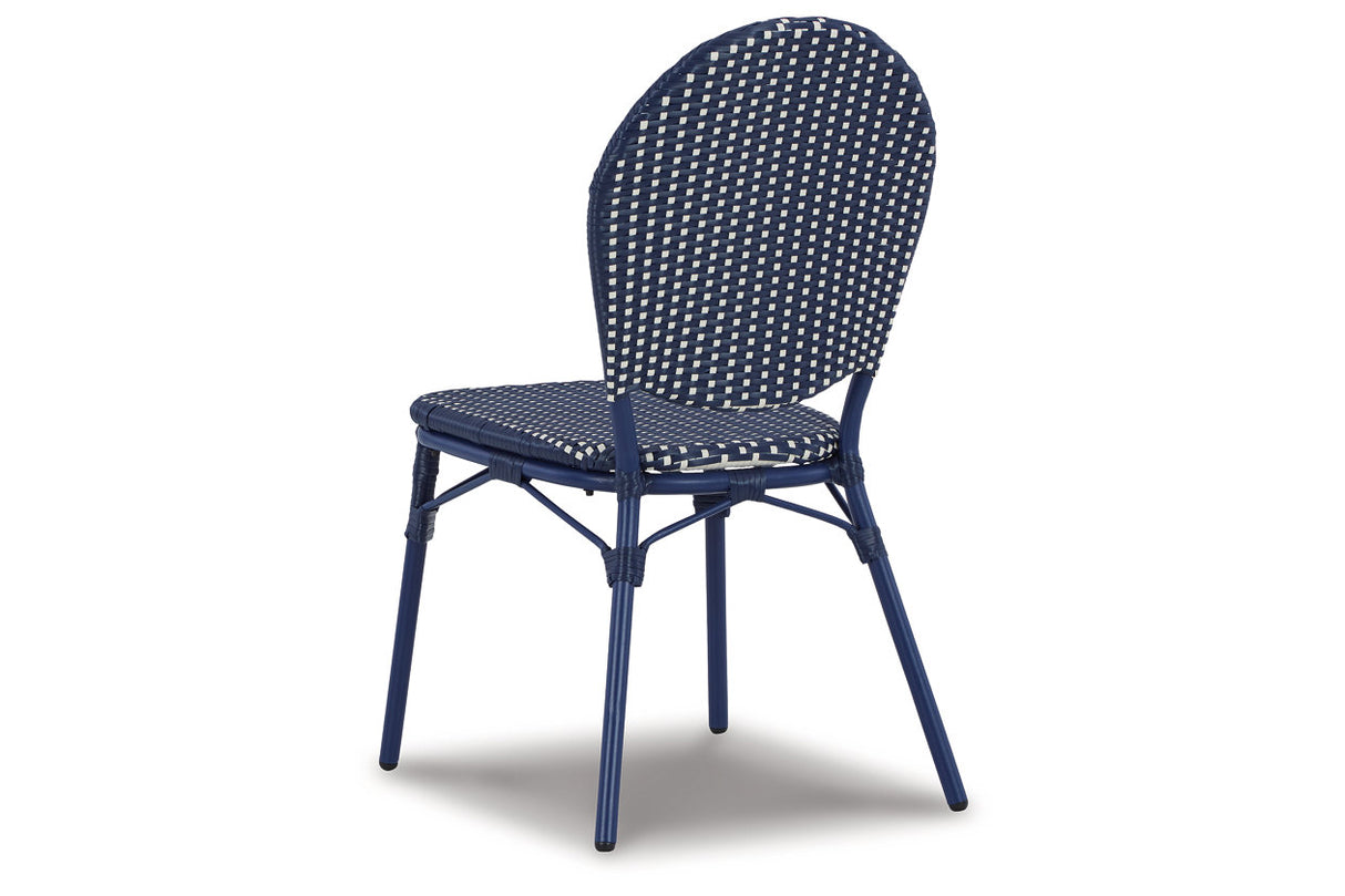 Odyssey Blue Blue Outdoor Table and Chairs from Ashley - Luna Furniture