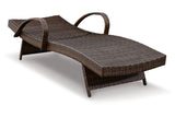 Kantana Brown Chaise Lounge from Ashley - Luna Furniture