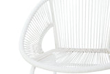 Mandarin Cape White Outdoor Table and Chairs -  Ashley - Luna Furniture