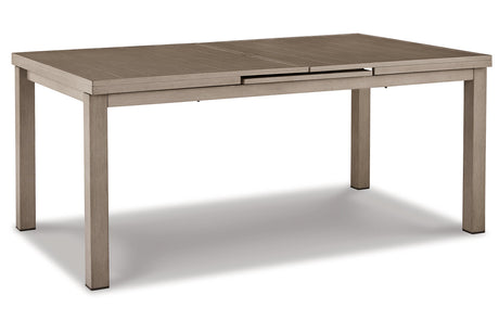 Beach Front Beige Outdoor Dining Table -  Ashley - Luna Furniture