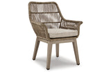 Beach Front Beige Arm Chair with Cushion from Ashley - Luna Furniture