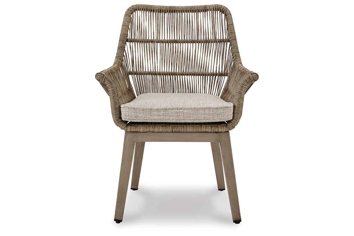 Beach Front Beige Arm Chair with Cushion from Ashley - Luna Furniture