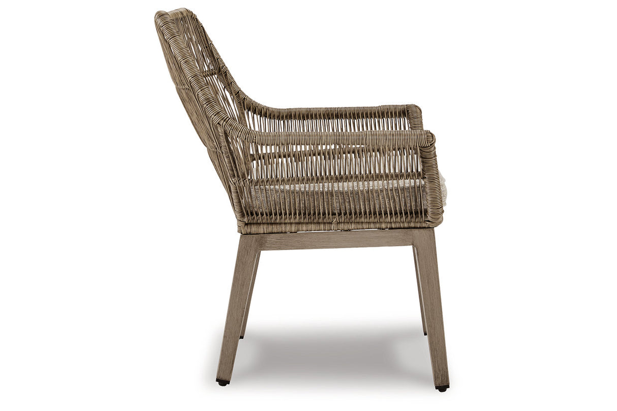 Beach Front Beige Arm Chair with Cushion from Ashley - Luna Furniture