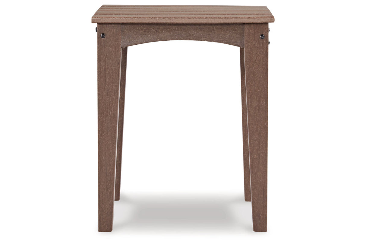 Emmeline Brown Outdoor End Table -  Ashley - Luna Furniture