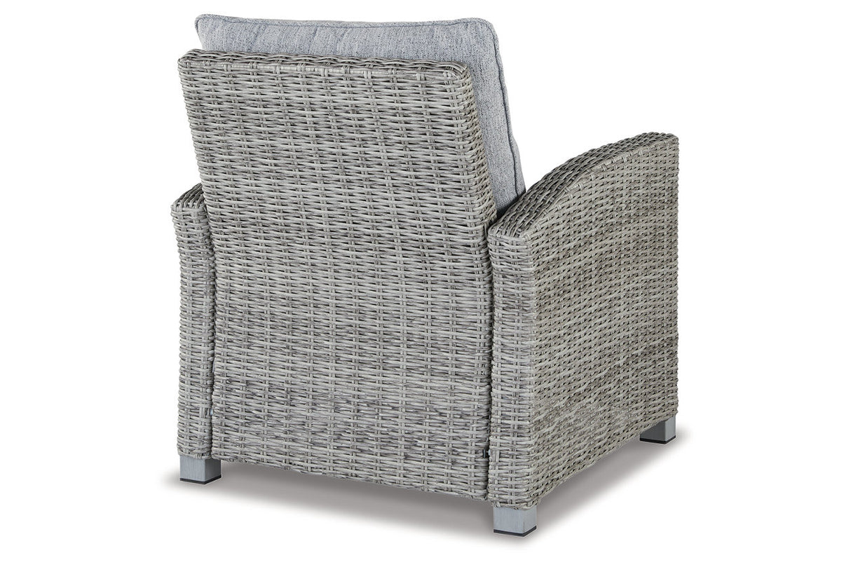 NAPLES BEACH Light Gray Lounge Chair with Cushion -  Ashley - Luna Furniture