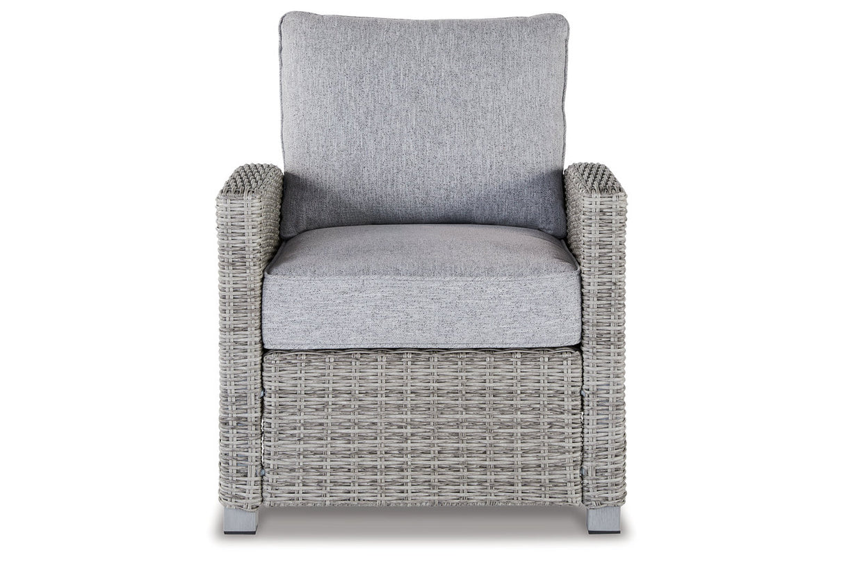 NAPLES BEACH Light Gray Lounge Chair with Cushion -  Ashley - Luna Furniture