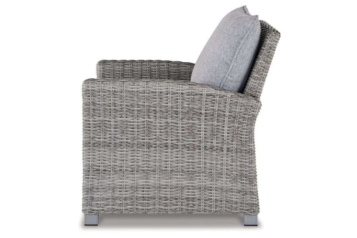 NAPLES BEACH Light Gray Lounge Chair with Cushion -  Ashley - Luna Furniture