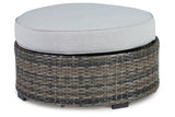 Harbor Court Gray Ottoman with Cushion -  Ashley - Luna Furniture