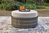 Harbor Court Gray Ottoman with Cushion -  Ashley - Luna Furniture