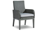 Elite Park Gray Arm Chair with Cushion -  Ashley - Luna Furniture