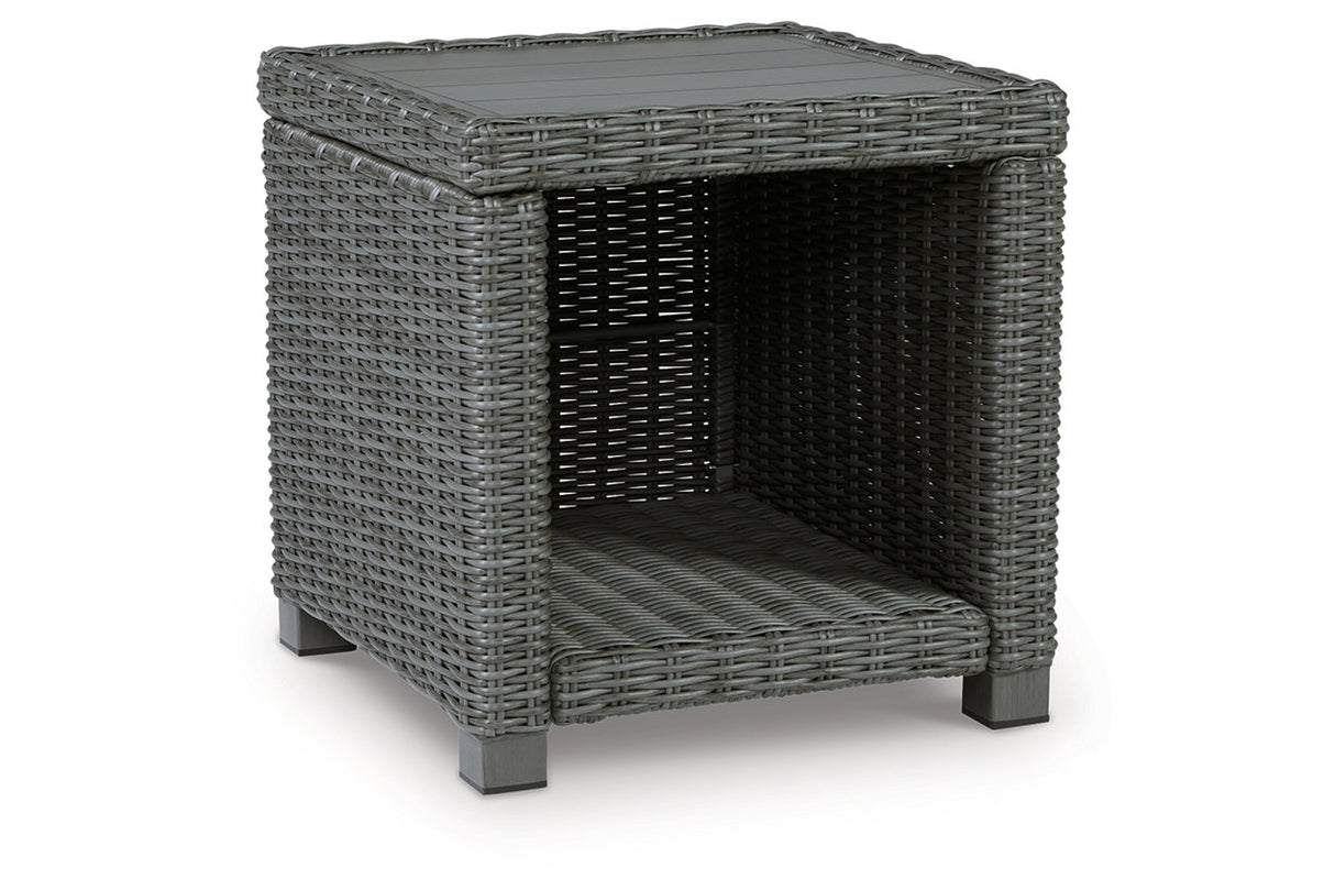 Elite Park Gray Outdoor End Table -  Ashley - Luna Furniture