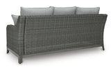 Elite Park Gray Outdoor Sofa with Cushion -  Ashley - Luna Furniture