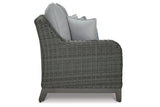 Elite Park Gray Outdoor Sofa with Cushion -  Ashley - Luna Furniture