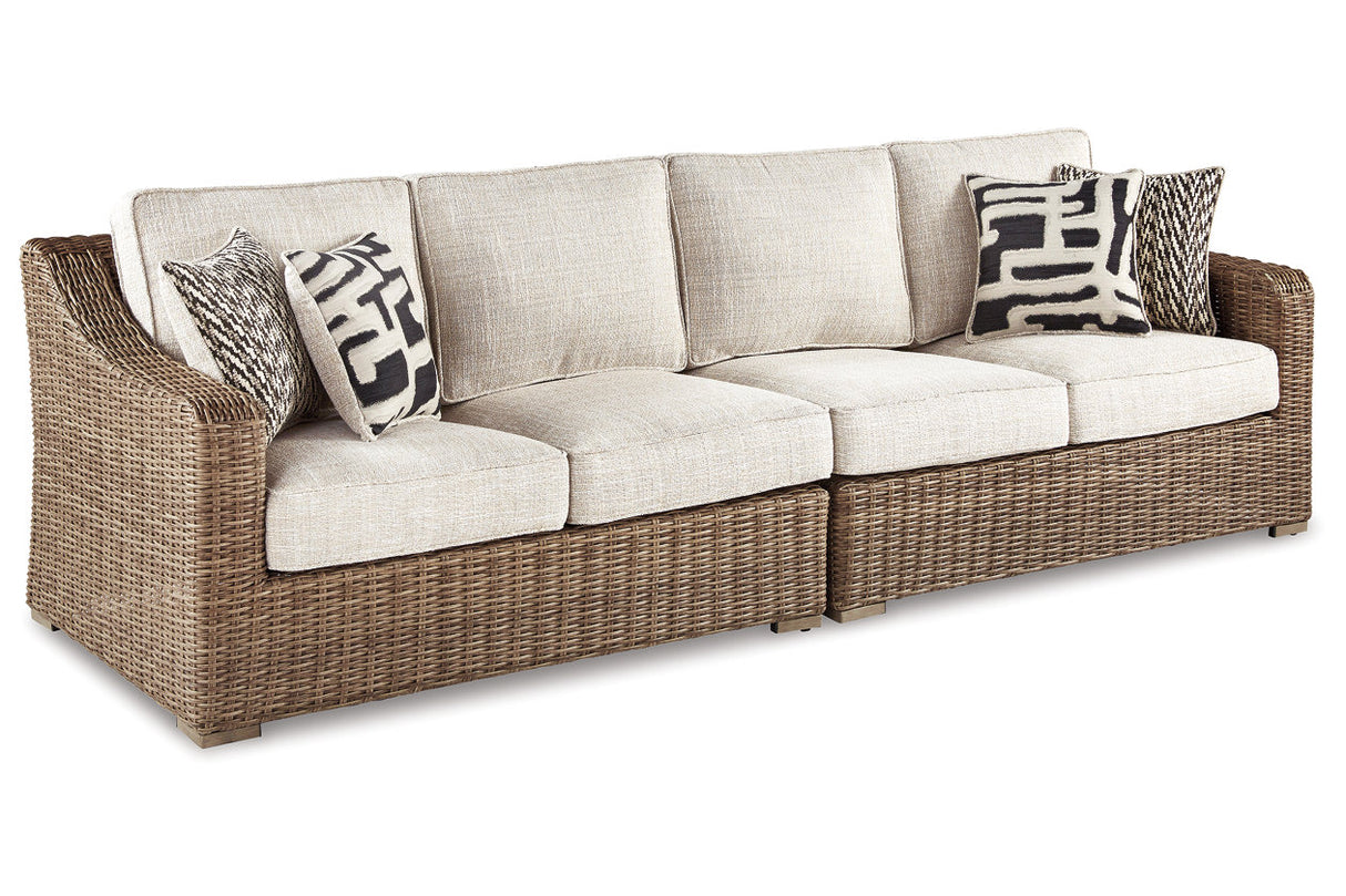 Beachcroft Beige Left-Arm Facing Loveseat/Right-Arm Facing Loveseat -  Ashley - Luna Furniture