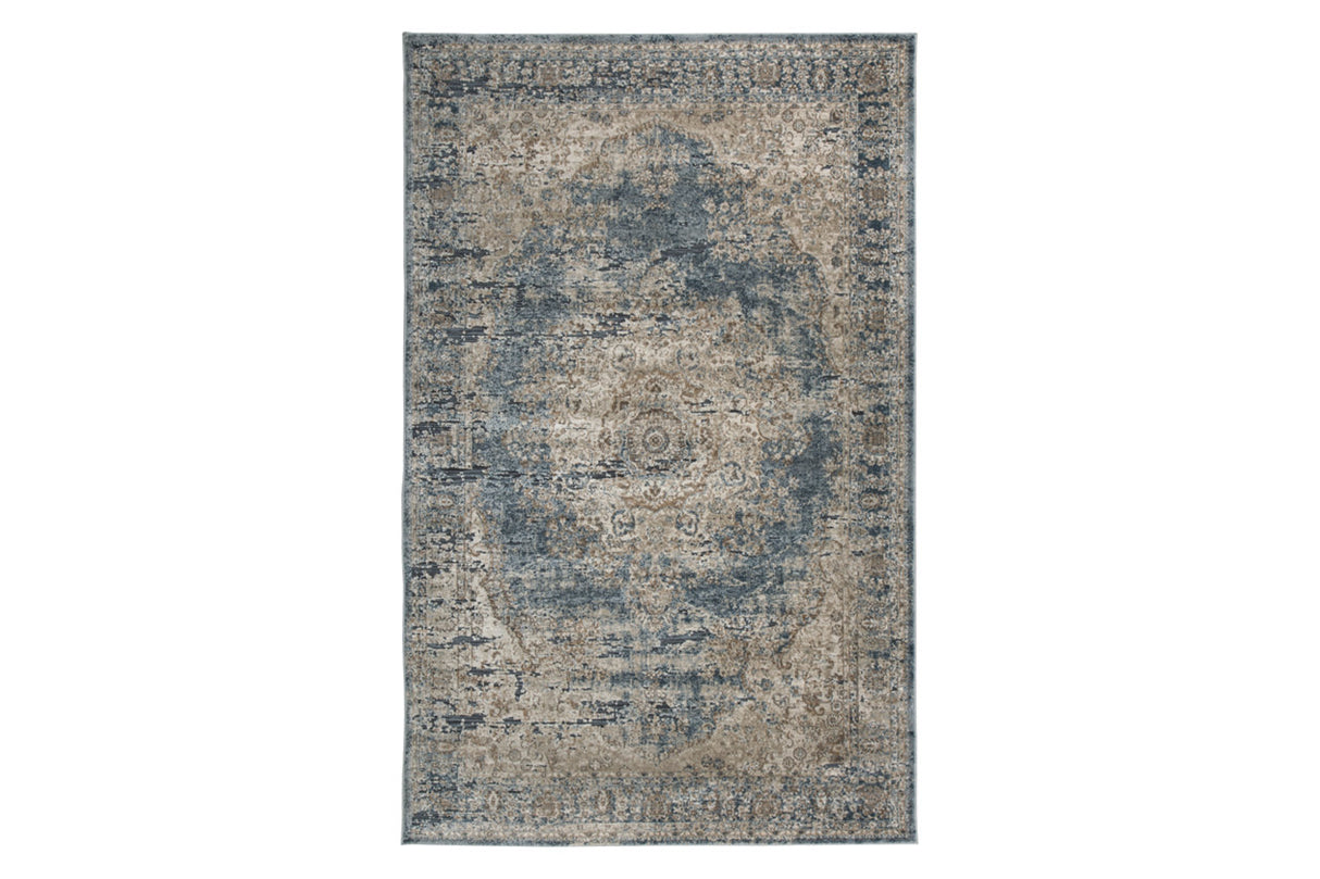 South Blue/Beige 8' x 10' Rug from Ashley - Luna Furniture