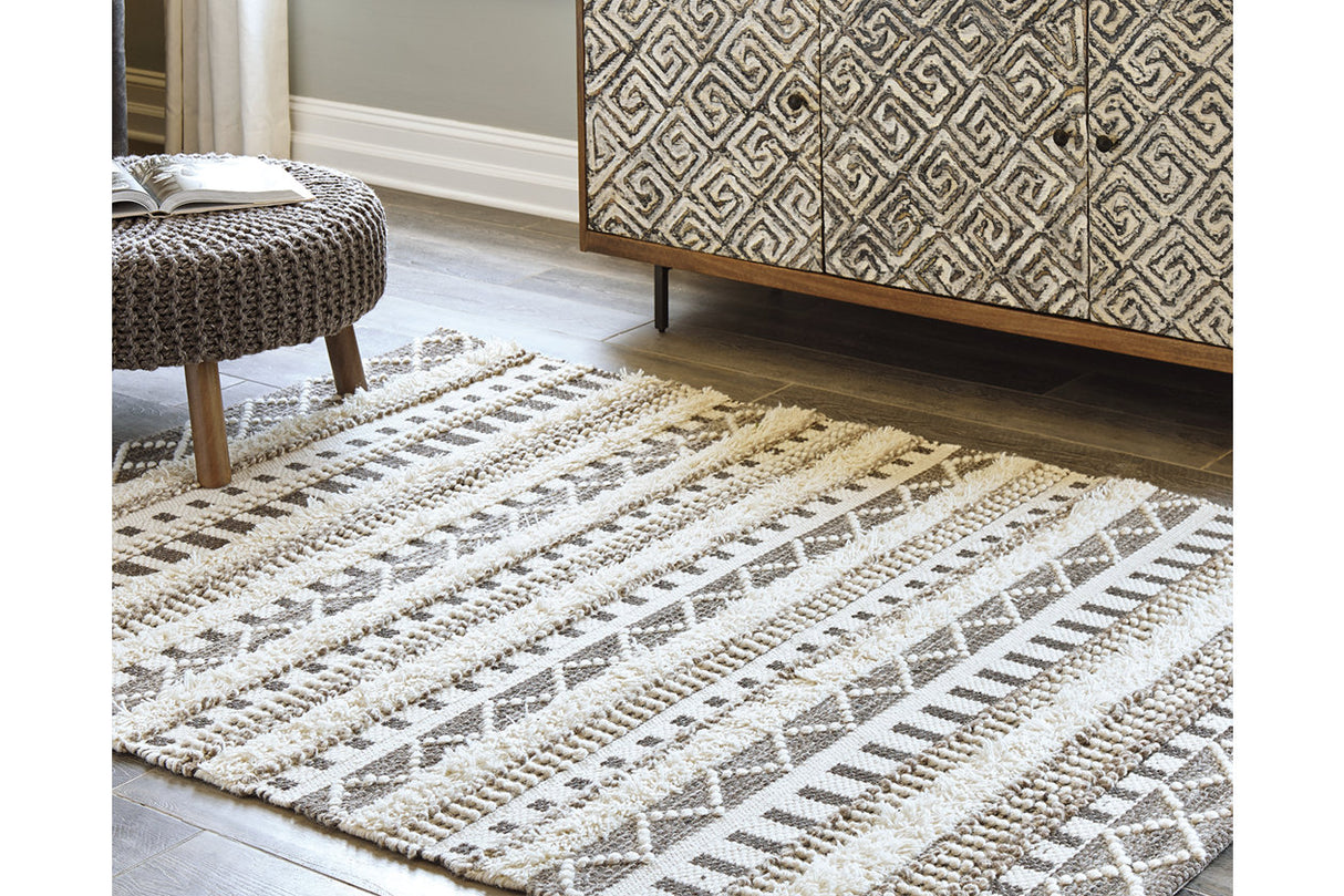 Karalee Ivory/Brown 8' x 10' Rug from Ashley - Luna Furniture