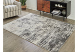 Gerdie Cream/Gray Large Rug -  - Luna Furniture