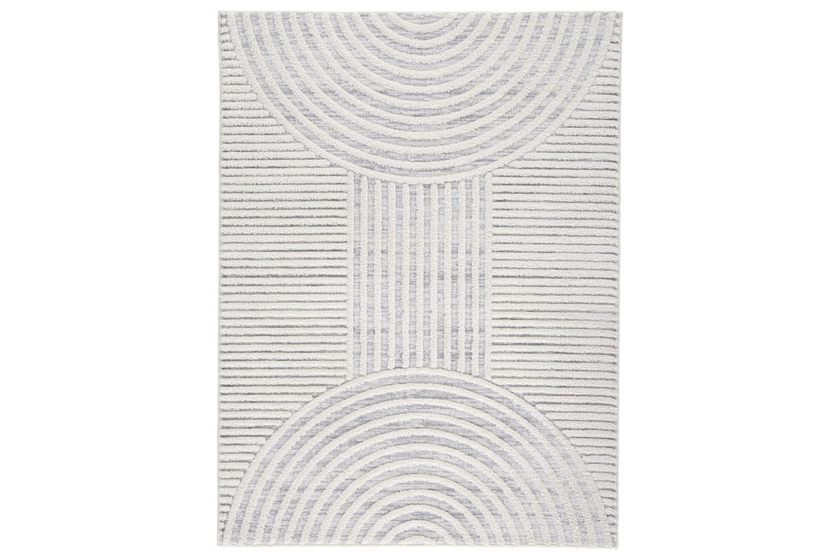 Lambworth Gray/Cream Medium Rug -  Ashley - Luna Furniture