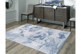 Haddam Blue/Gray/Cream Large Rug -  Ashley - Luna Furniture