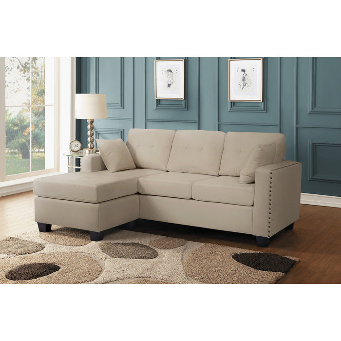 Donne Beige Reversible Sofa Chaise from Homelegance - Luna Furniture