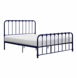 Bethany Blue Full Metal Platform Bed - Luna Furniture